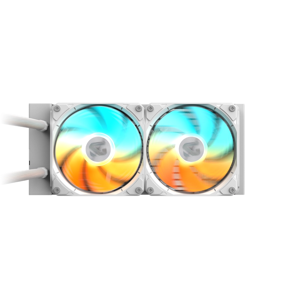 GIGABYTE CPU Cooler Liquid GAMING 240 ICE ARGB White view 2
